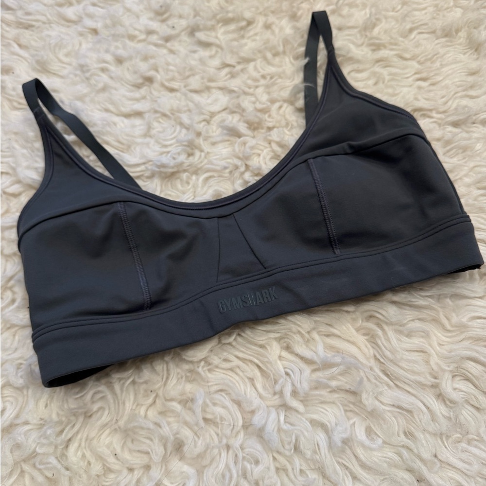 GYMSHARK teal slate blue green sports bra size small